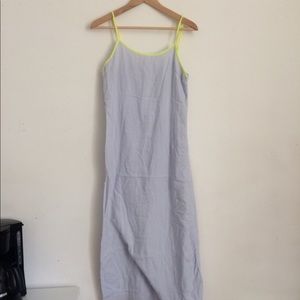 Sundry maxi summer dress with neon trim